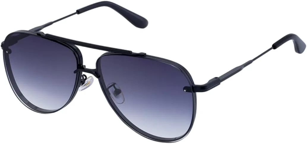 

Большие панк-солнцезащитные очки для мужчин и женщин, роскошные овальные, в металлической оправе, в стиле стимпанк, с двойным дужком HPIRME, C1blackdoublegray