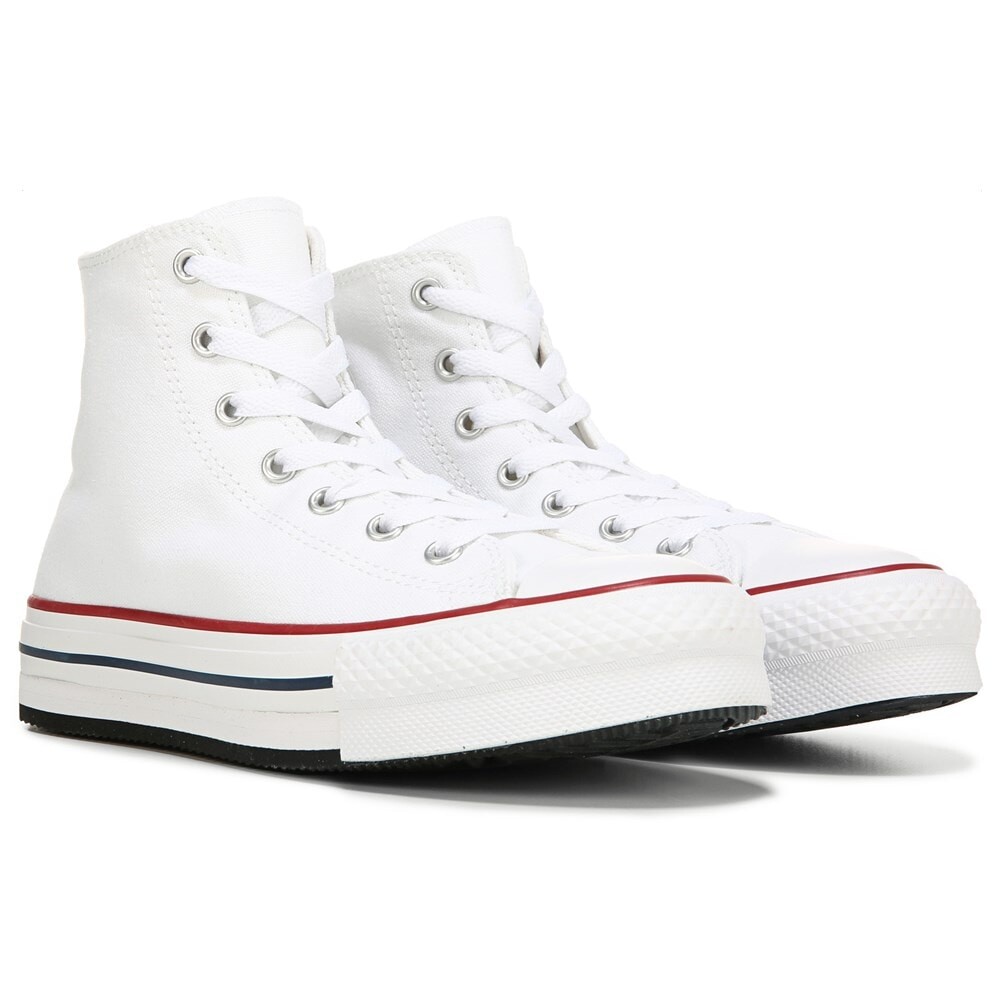 

Детские высокие кеды Chuck Taylor All Star Lift Big Kid Converse, белый