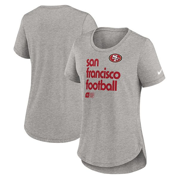

Женская футболка San Francisco 49ers трикотажная heather gray Nike