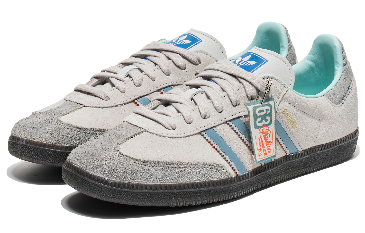 Adidas originals Samba Series Обувь для скейтбординга унисекс, Gray — фото 2
