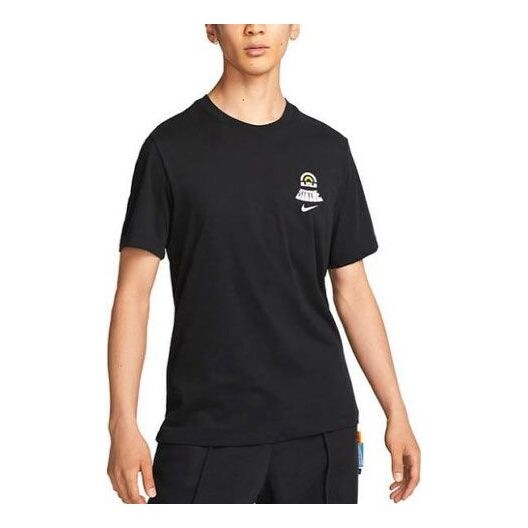 

Футболка Men's Nike SS22 Lebron Dri-fit Back Animal Printing Round Neck Short Sleeve Black T-Shirt, черный