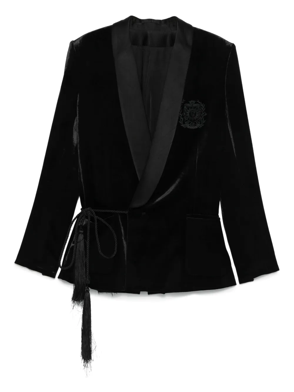 

Жакет с кисточками BALMAIN, черный