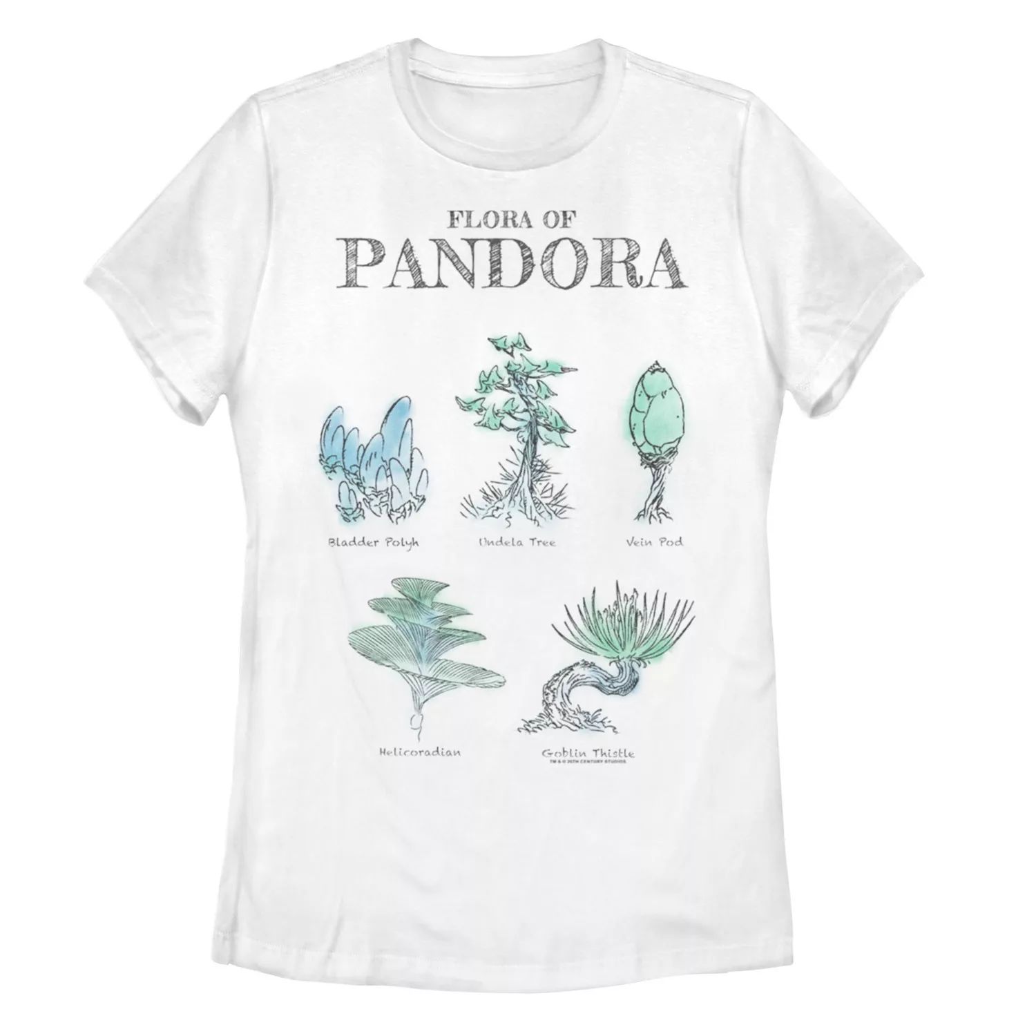 

Футболка Avatar Flora Of Pandora Botanical Sketches для юниоров Licensed Character