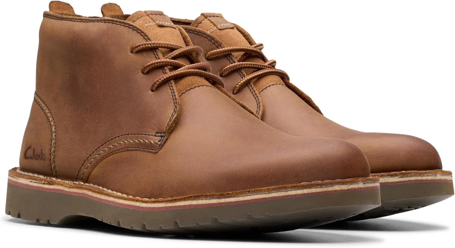 Мужские ботинки Clarks Eastridge Mid Chukka, Light Brow — фото 2