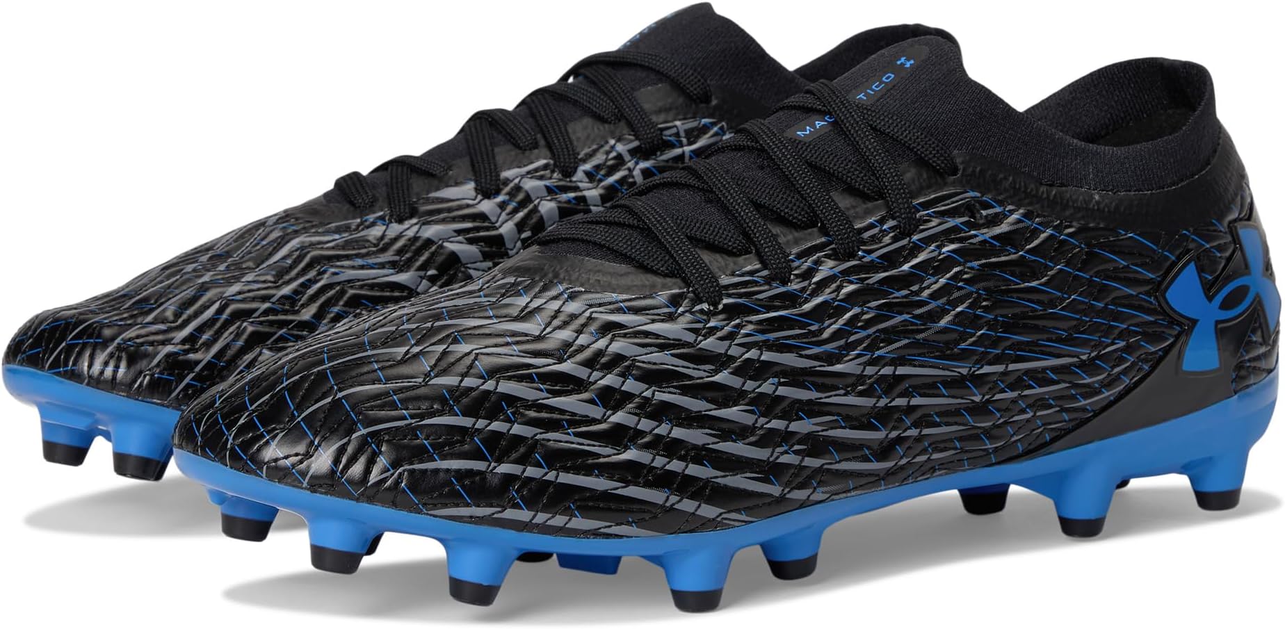 Кроссовки Under Armour Magnetico Pro 5 Soccer Cleats, цвет Black/Titan Gray/Blue Atlantis