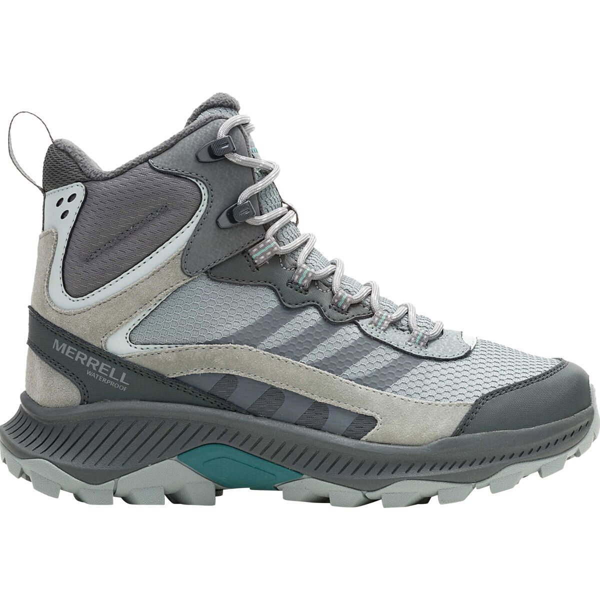 Ботинки женские зимние походные Merrell Speed strike 2 Thermo Mid высокие, серый