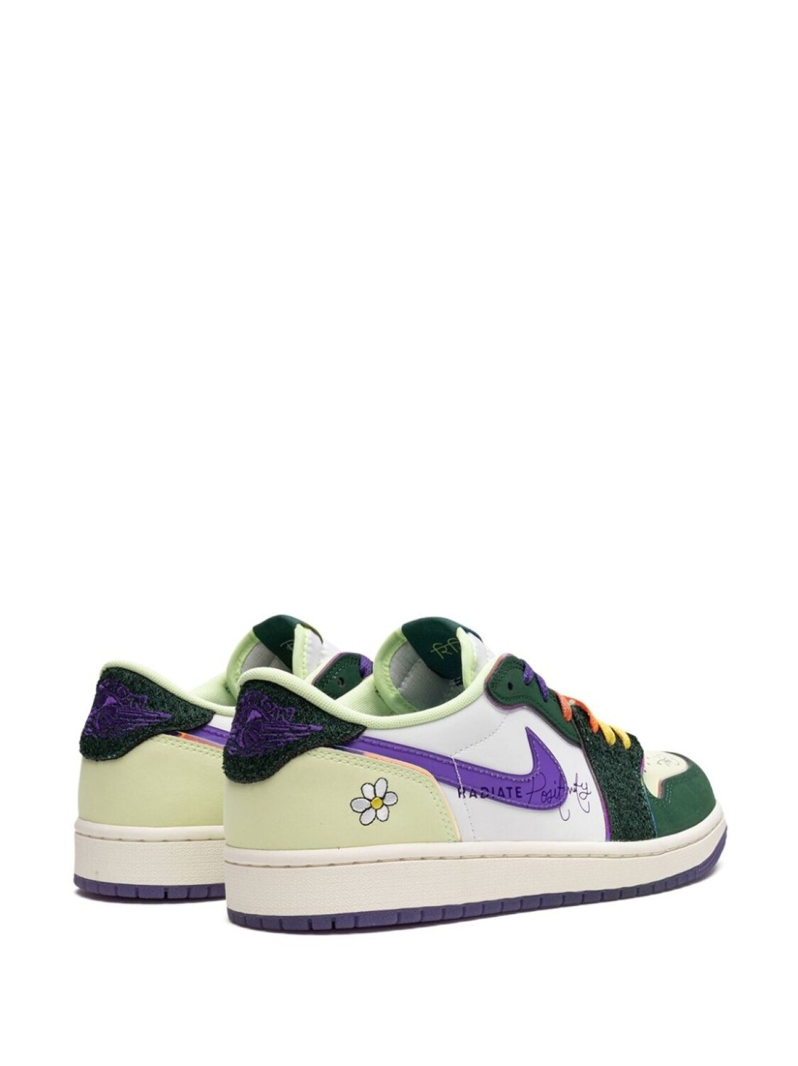 Jordan кроссовки Air Jordan 1 Low OG Doernbecher 2023, зеленый — фото 3