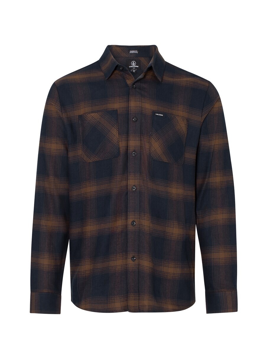 

Клетчатая рубашка Volcom Comfort fit Button Up Shirt Netastone, коричневый
