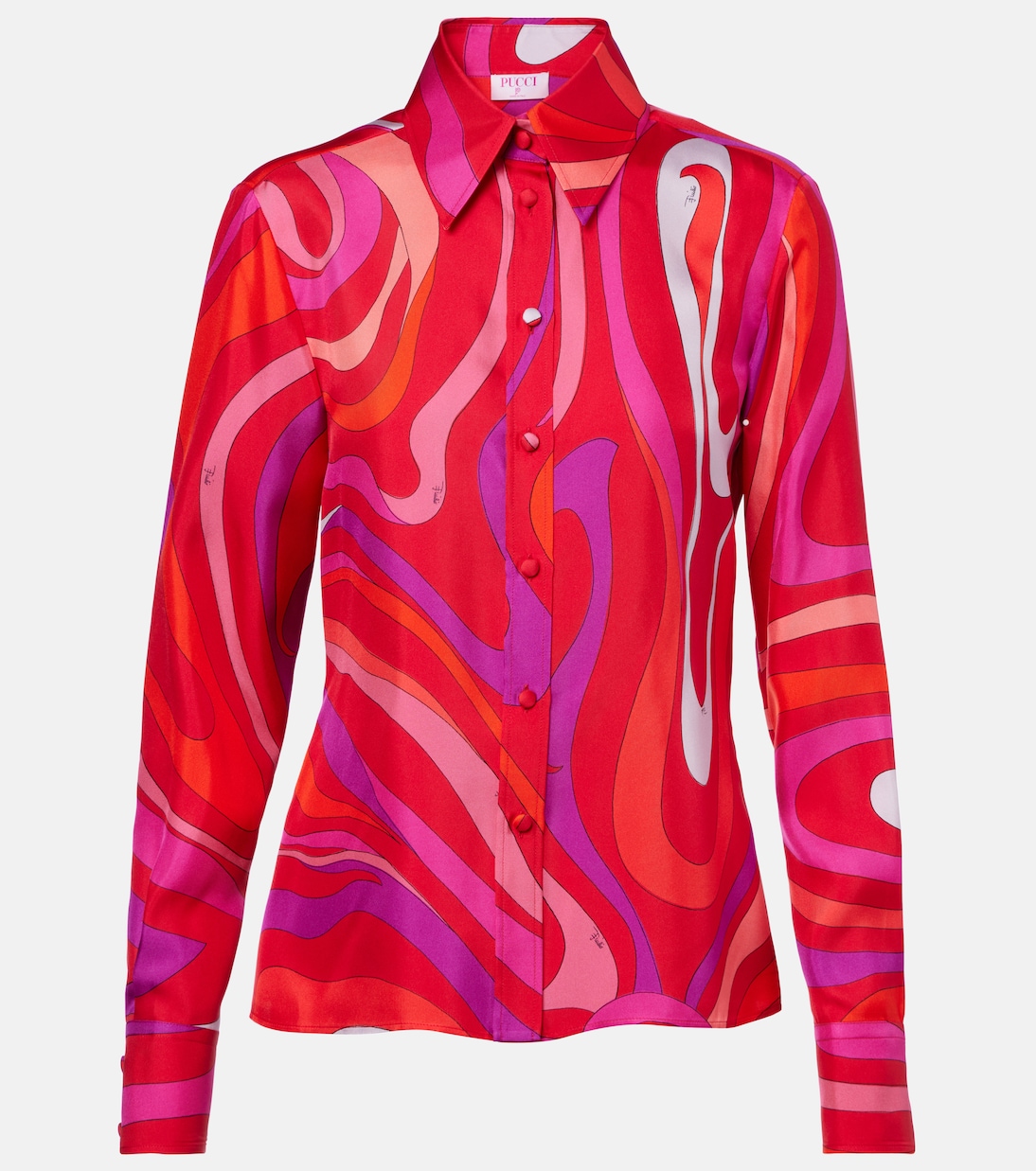 

Шелковая рубашка Marmo Pucci, Corallo/Fuxia
