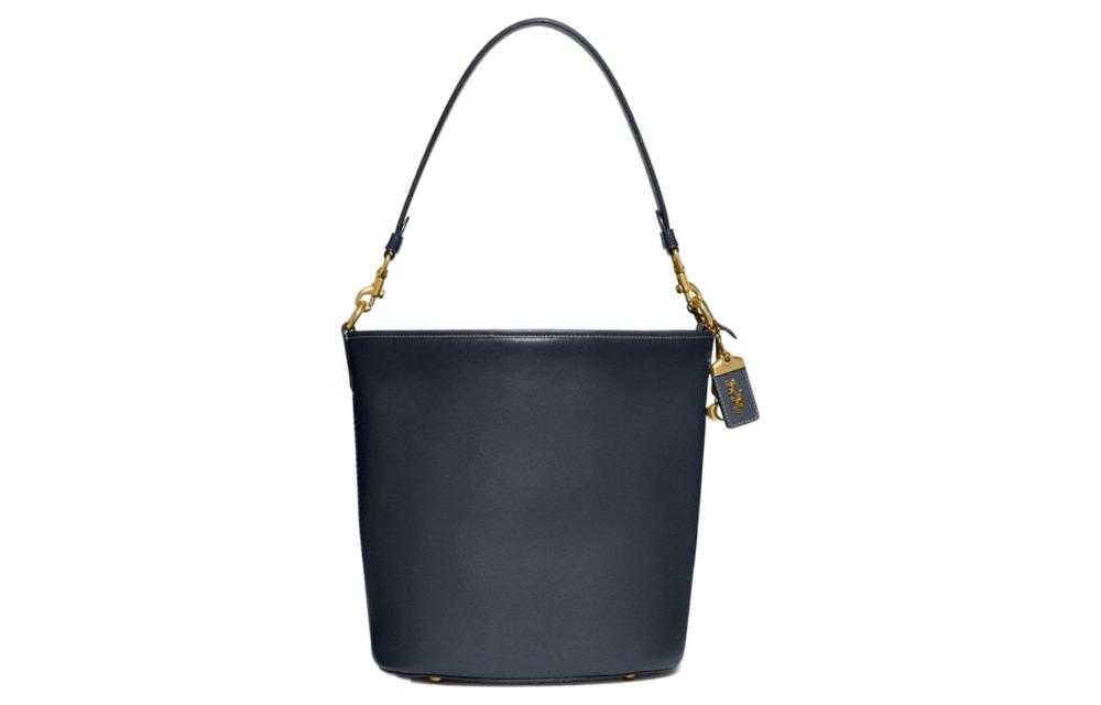 

COACH Кожаная сумка через плечо трансформер большая женская черная синяя