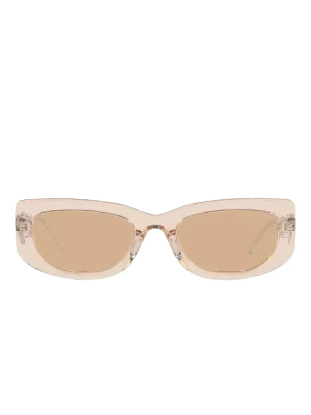 

Солнцезащитные очки в прямоугольной оправе Prada Eyewear, нейтральный