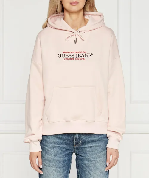

Толстовка Oversize fit Guess Jeans, розовый