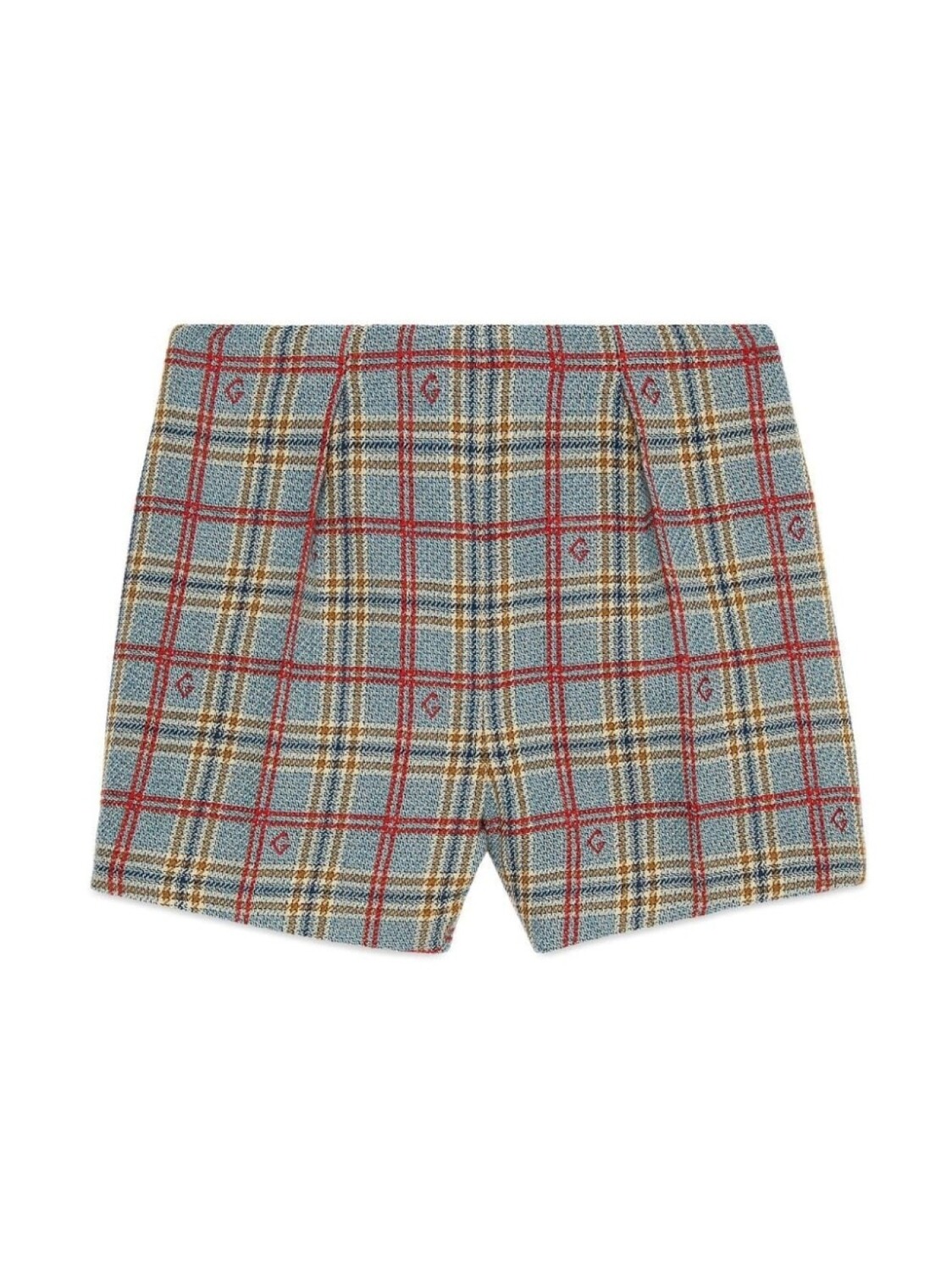 

Gucci Kids шерстяные шорты с узором G Rhombus, синий