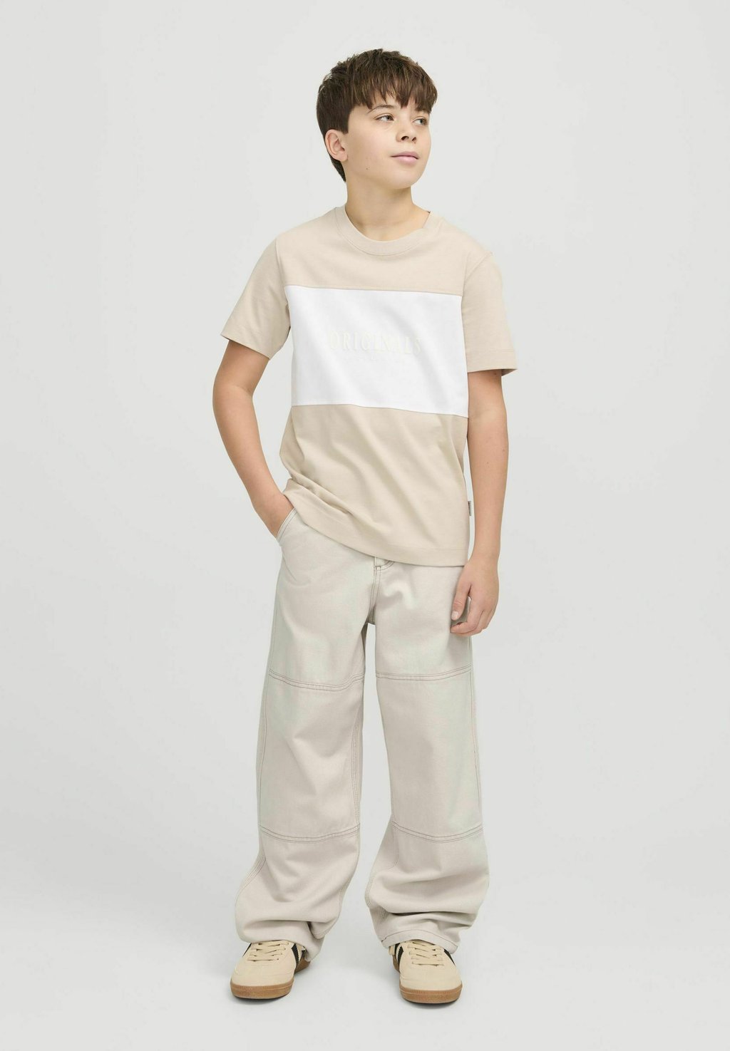 

Расклешенные джинсы Jack & Jones Junior, слоновая кость