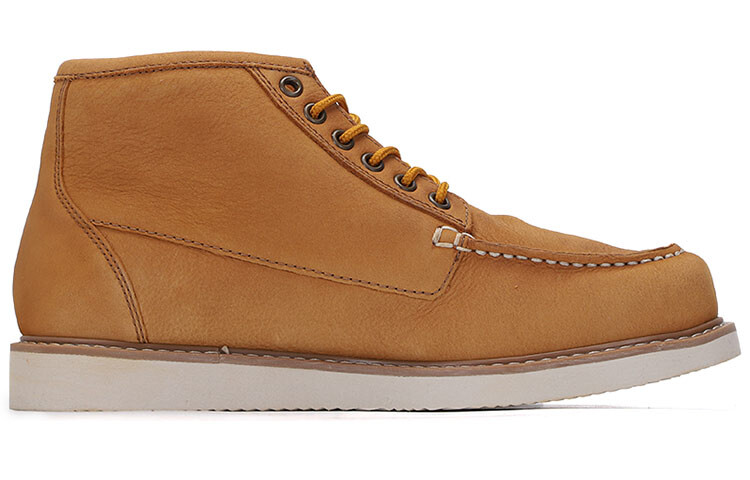 Мужские ботинки Timberland из гладкой кожи, желтый — фото 2