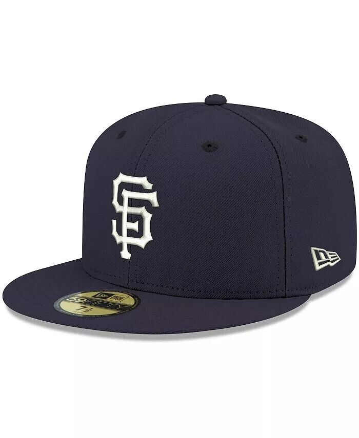

Мужская темно-синяя приталенная шляпа с логотипом San Francisco Giants, белая 59FIFTY New Era