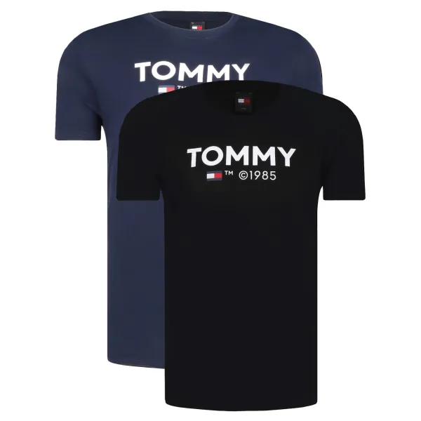 

Комплект из двух футболок приталенного кроя Tommy Hilfiger, черный
