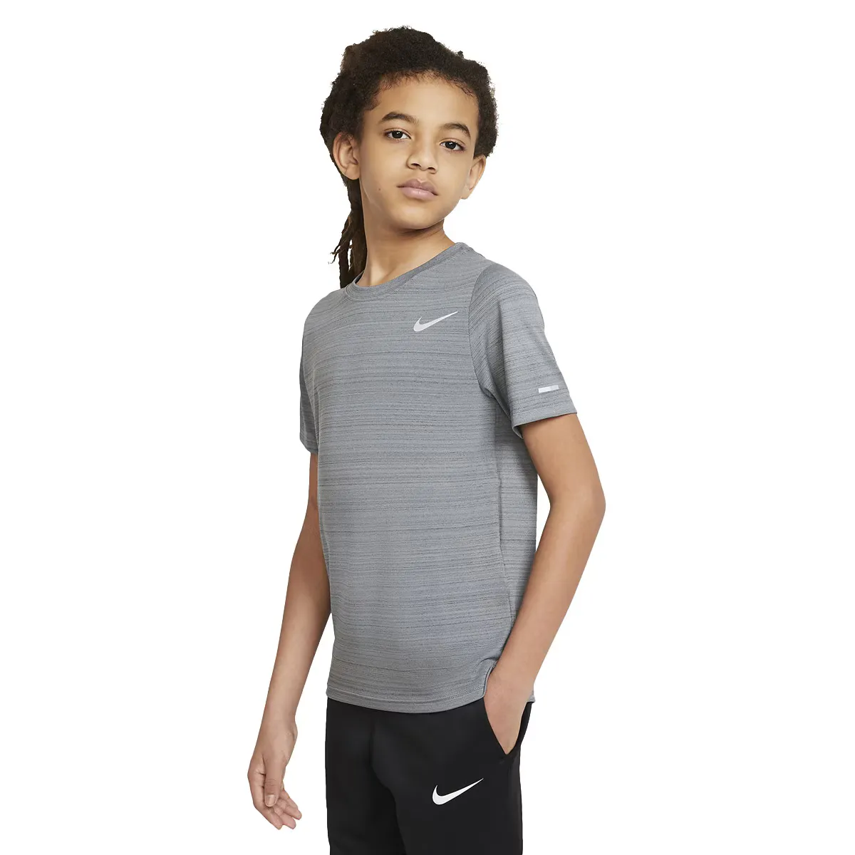 

Детская футболка Dri-FIT Miler Nike, серый