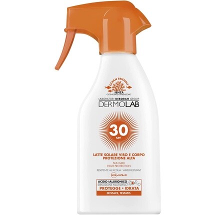 

Солнцезащитный спрей Dermolab для лица и тела Spf 30 водостойкий 250 мл, Deborah Group S.R.L