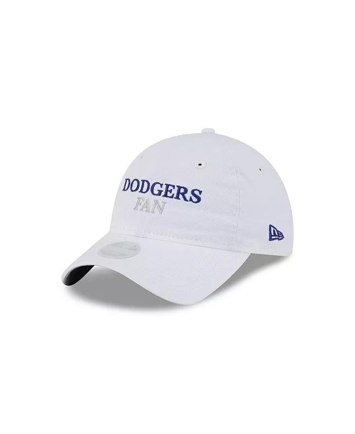 

Женская белая регулируемая кепка Los Angeles Dodgers Team Fan 9TWENTY New Era