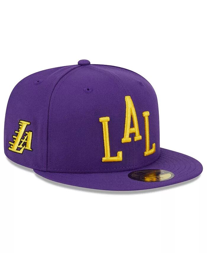 

Мужская фиолетовая приталенная кепка Los Angeles Lakers 2023/24 City Edition Alternate 59FIFTY New Era, фиолетовый