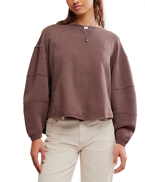 

Футболка с изображением полного затмения. Free People, коричневый