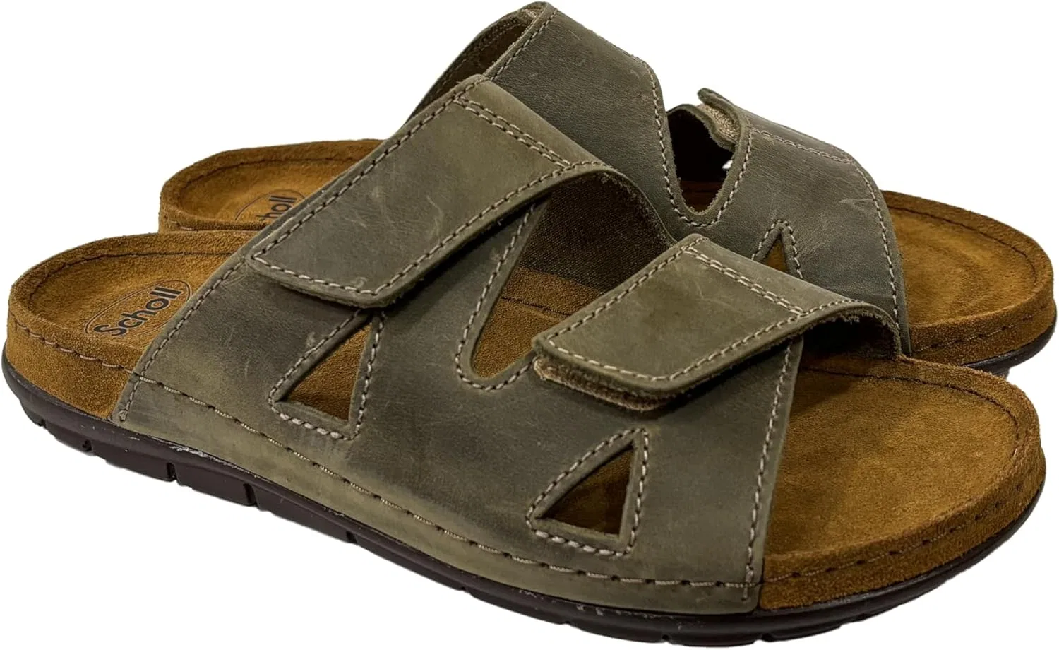 scholl Мужские мюли Aberdeen 2 Straps цвета хаки — фото 2