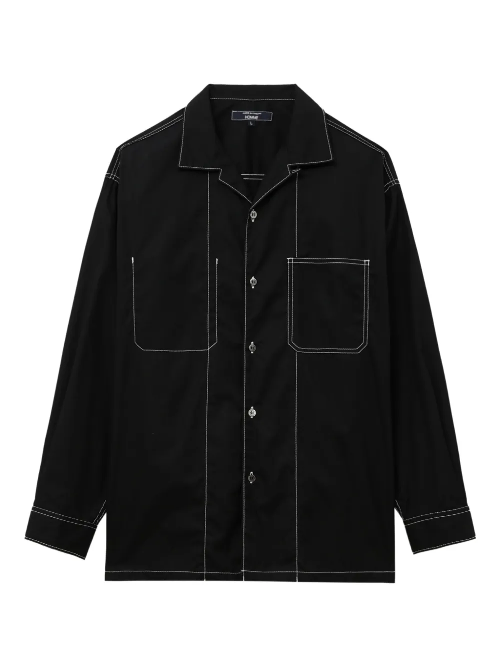 

Рубашка с контрастной строчкой Comme des Garçons Homme, черный