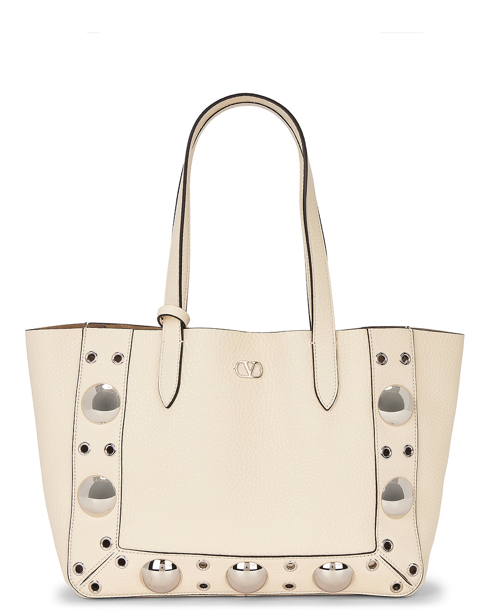 

Средняя сумка-тоут Nellcote Valentino Garavani, Light Ivory