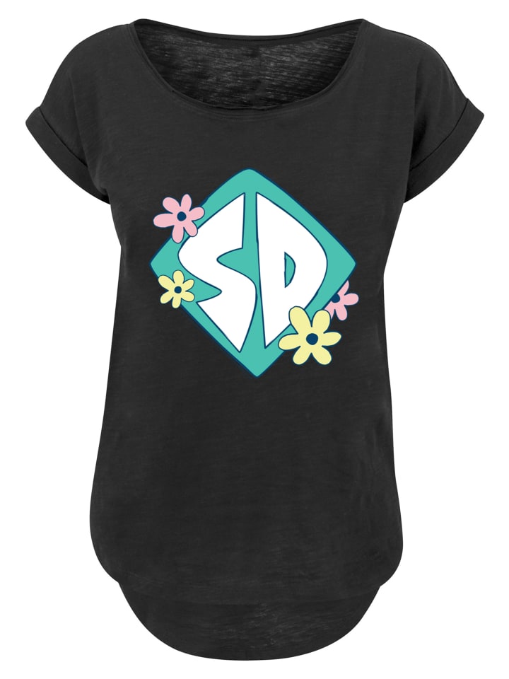 

Удлиненная футболка с принтом Scooby Doo Dog Tag черного цвета. F4NT4STIC, Черный, Удлиненная футболка с принтом Scooby Doo Dog Tag черного цвета. F4NT4STIC