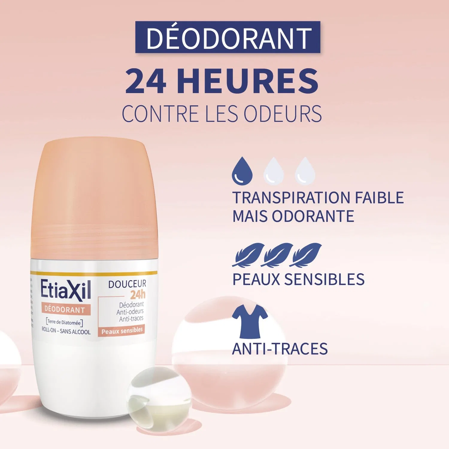 Дезодорант-ролик ETIAXIL 24 часа для подмышек, 50 мл (2 шт.) Etiaxil — фото 3