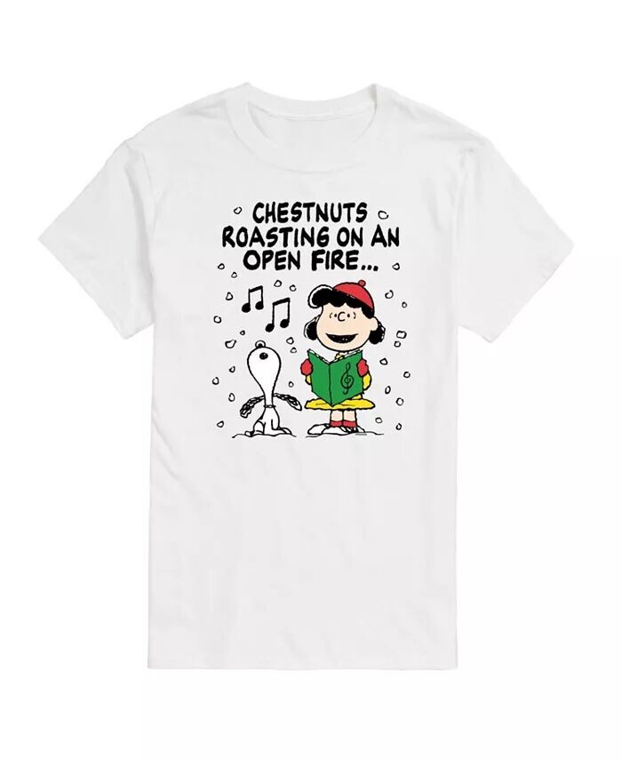 

Мужская футболка с коротким рукавом Peanuts Chesnuts Roasting AIRWAVES, белый