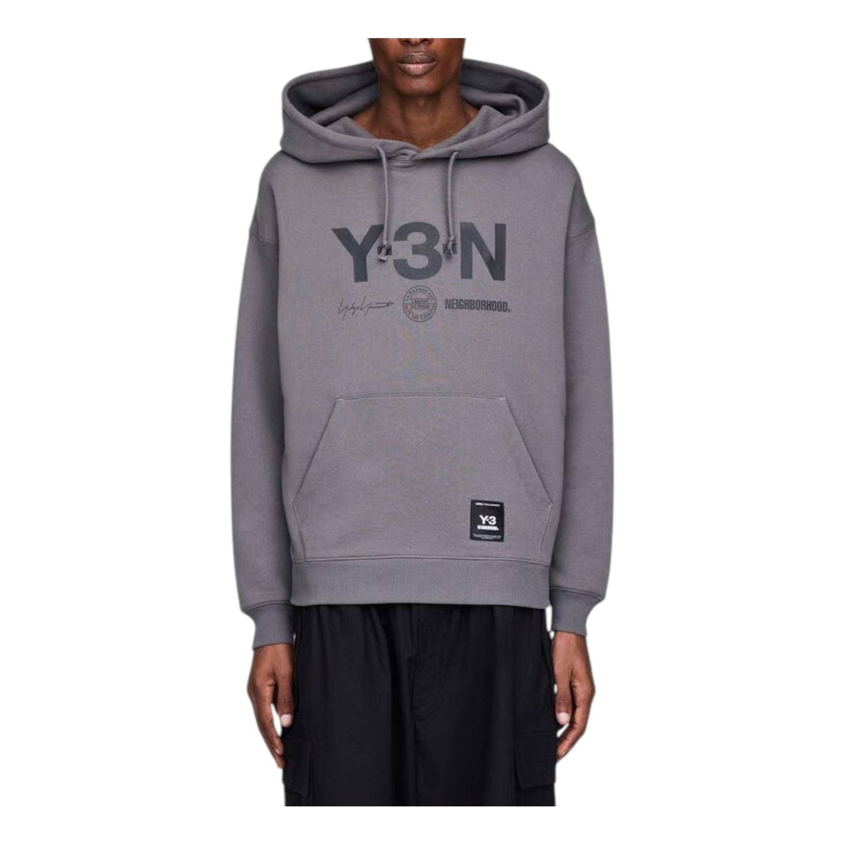 Худи adidas Y-3 x Neighborhood Relaxed Hoodie 'Black' — фото 3
