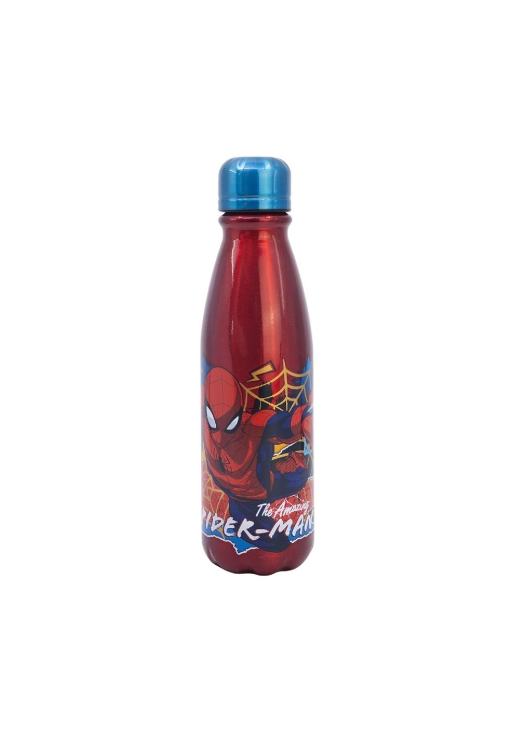 

Детская бутылка для воды Spiderman алюминиевая, 600 мл, с защитной крышкой Cofi, разноцветная 23,5x6,6x6,6 см