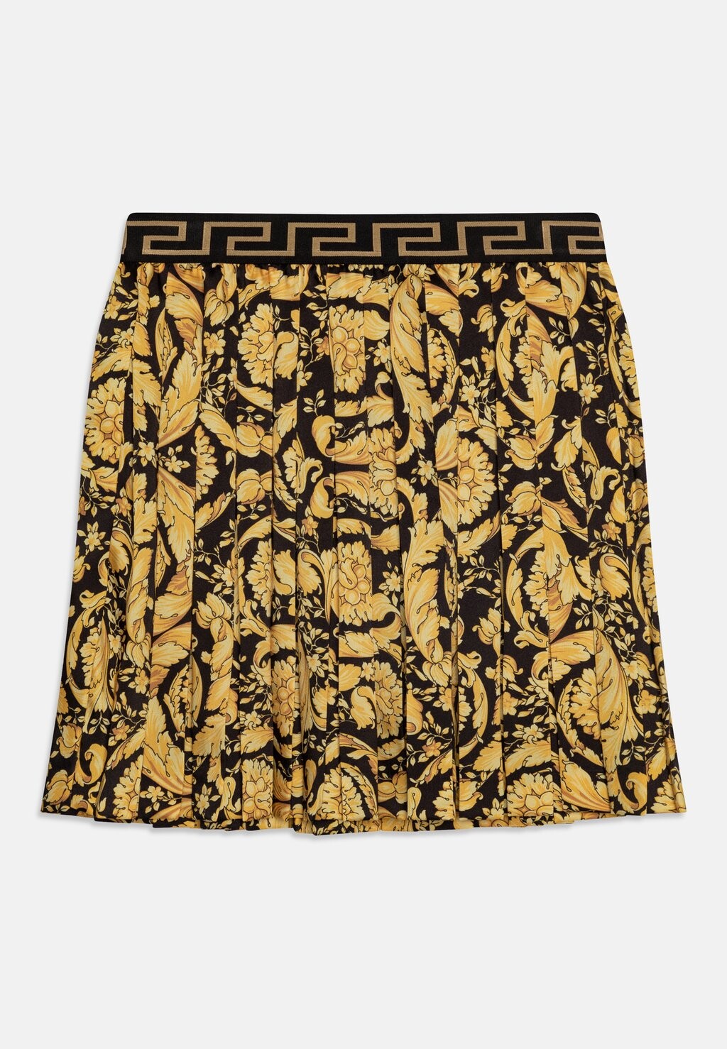 

Юбка плиссе Baroque Skirt Kids Versace, цвет nero/oro