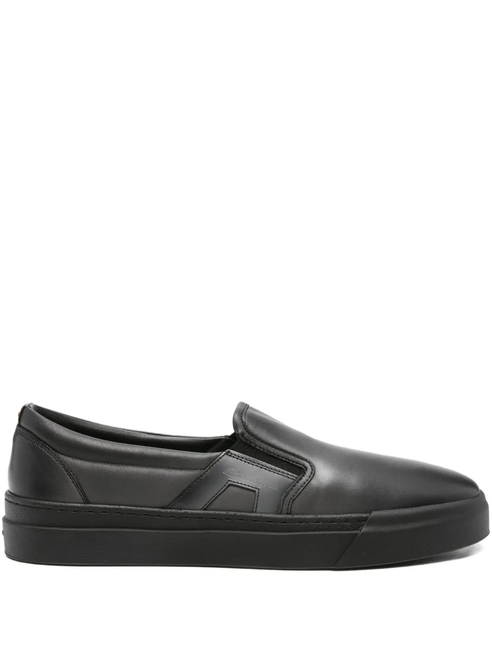 

Кожаные лоферы Santoni, черный