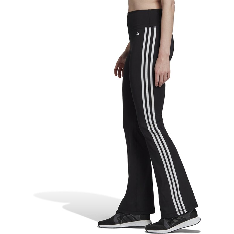 Обтягивающие расклешенные брюки для тренировок Adidas, черный — фото 4