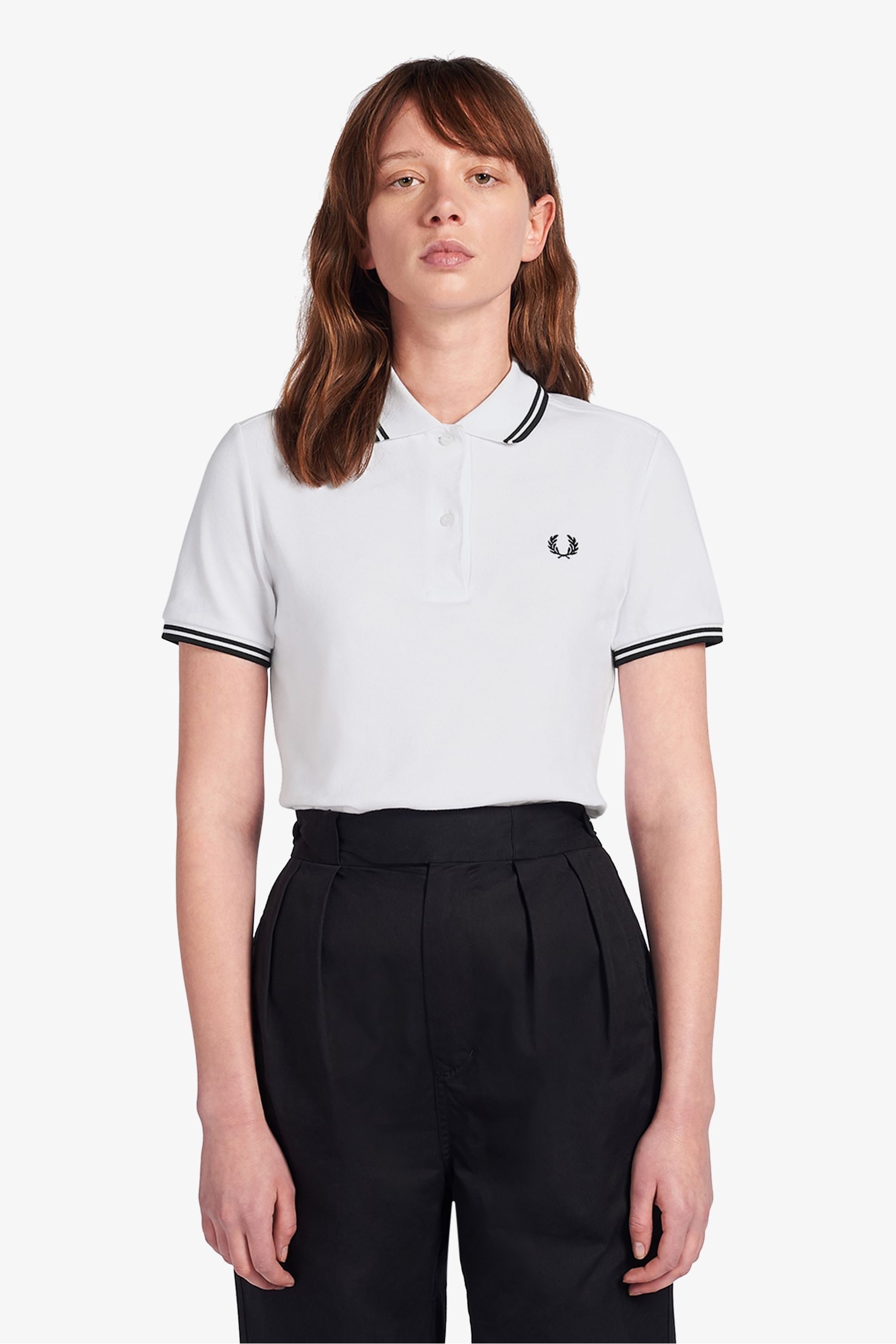 

Рубашка-Поло с контрастной отделкой Fred Perry, белый