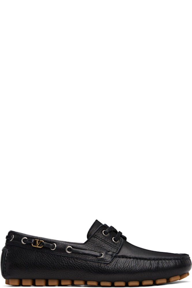 

Черные мокасины Driver Fastaway Buffalo Valentino Garavani