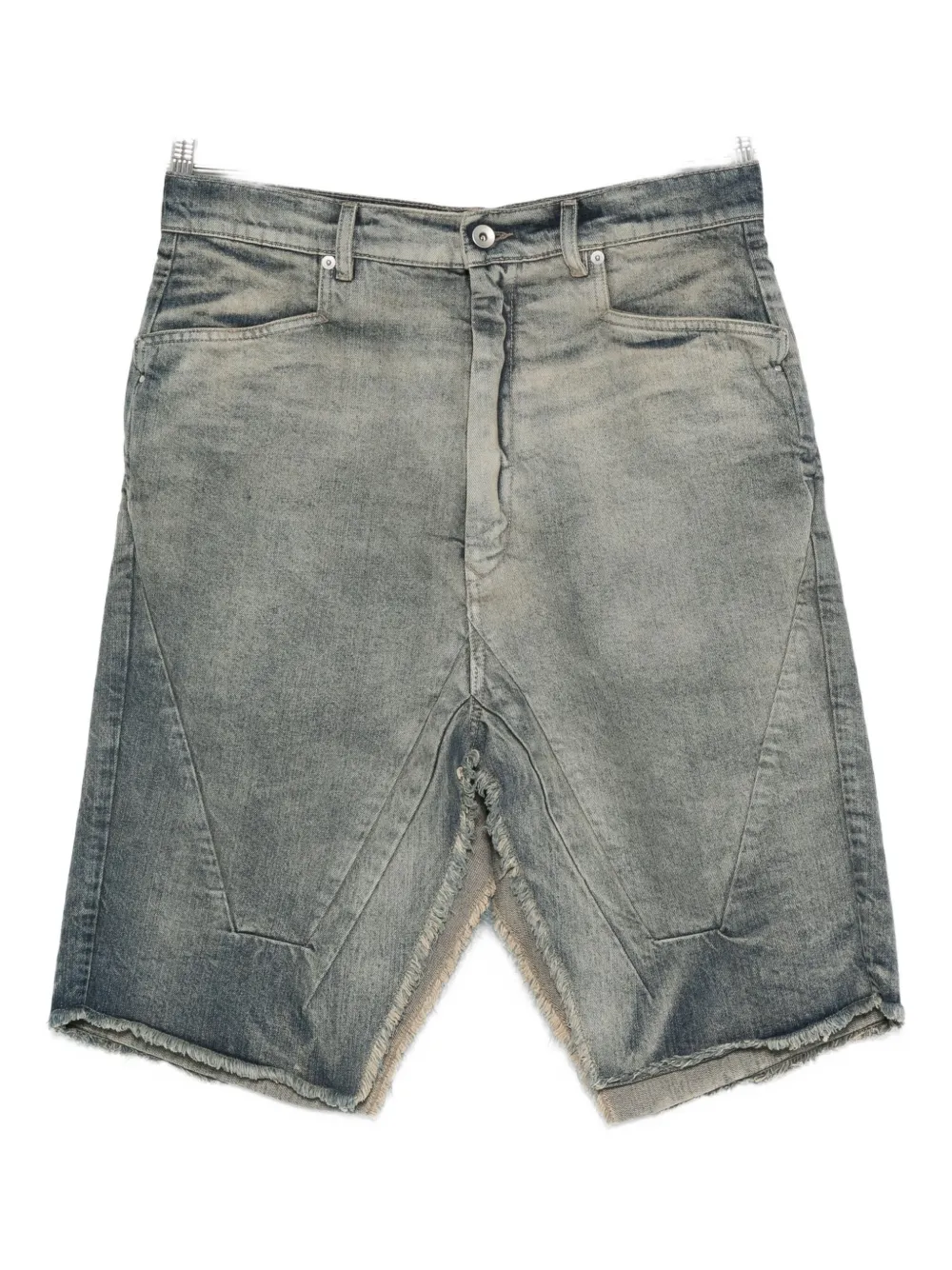 

Джинсовая юбка с рваными вставками Rick Owens, нейтральный