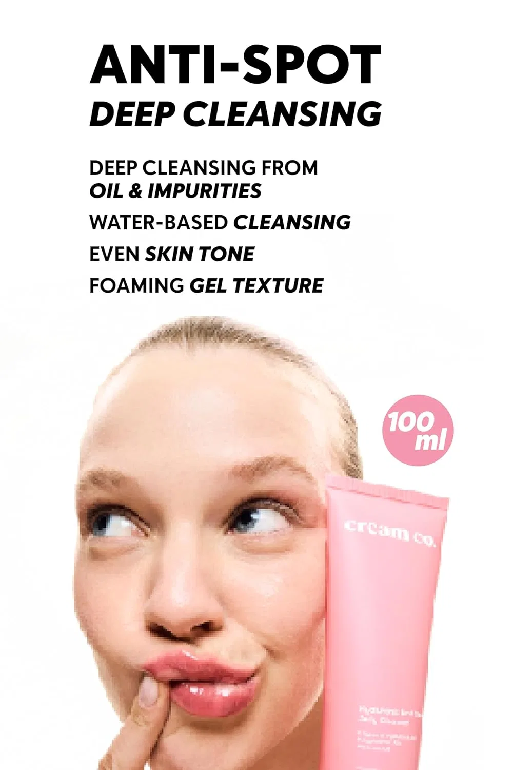 Крем для лица Cream Co. — Ежедневное очищающее желе для лица Glow Jelly Cleanser от, 100 мл — фото 2