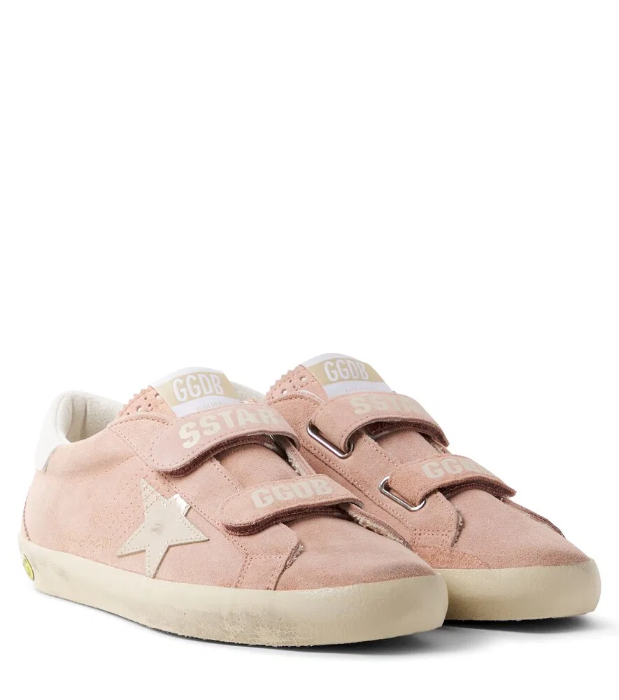 Замшевые кроссовки в стиле олдскул Golden Goose Kids, розовый