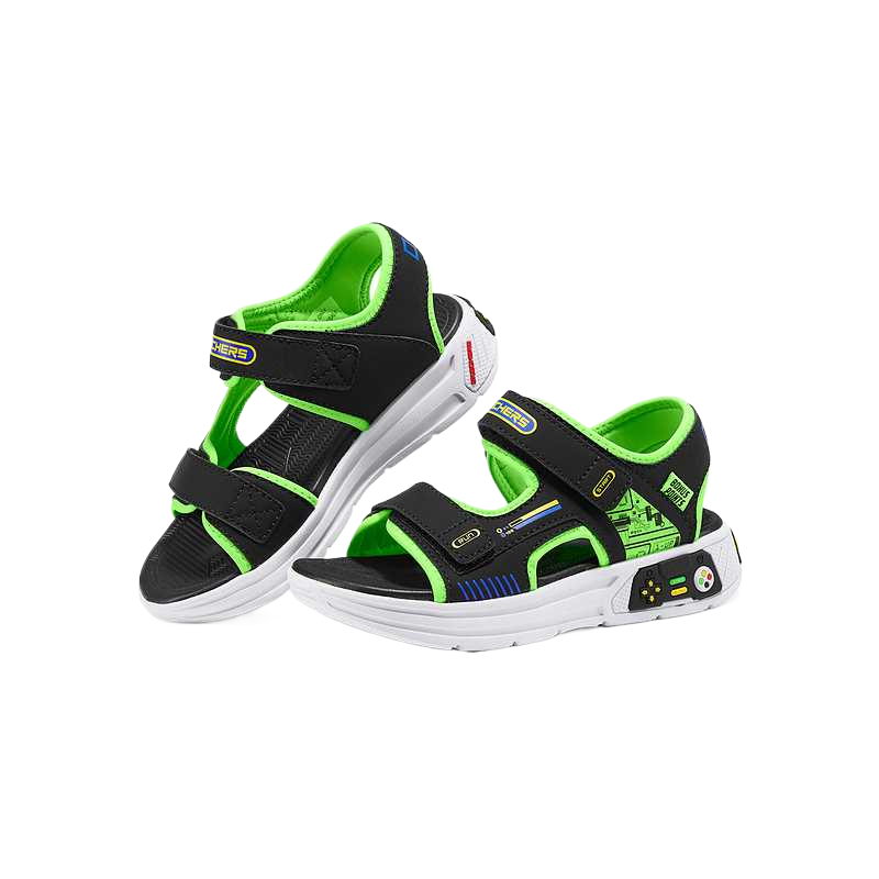Низкие Детские сандалии Skechers Kids, черный — фото 4