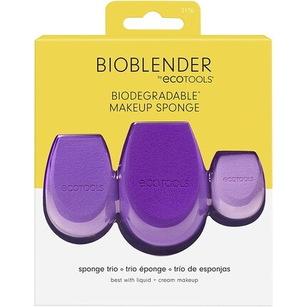 

Eco Tools Bioblender Губка для макияжа Trio, Ecotools