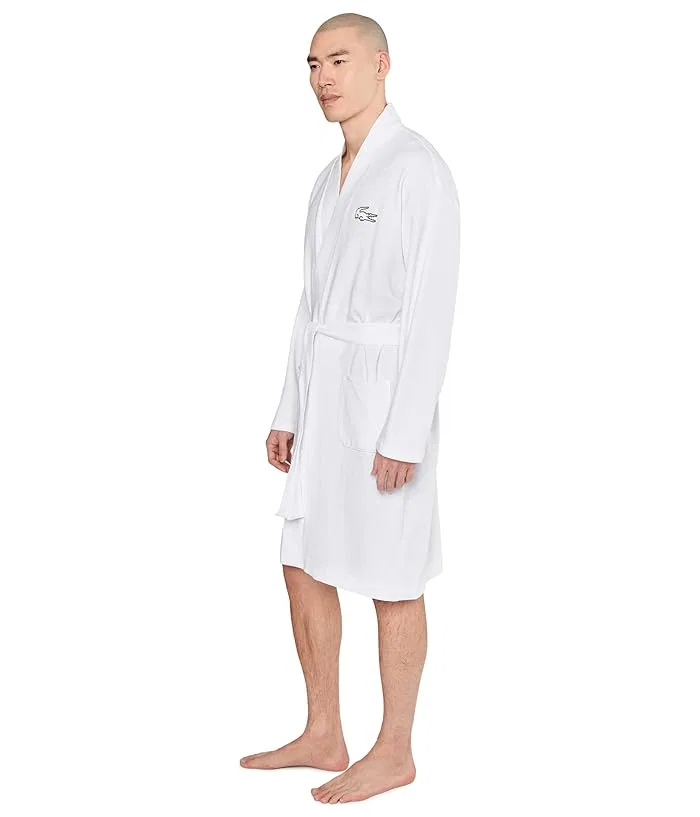 Халат вафельный Lacoste, White — фото 3
