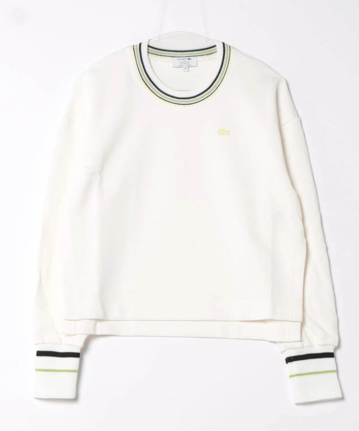 Свитшот Lacoste Кругловорот, белый