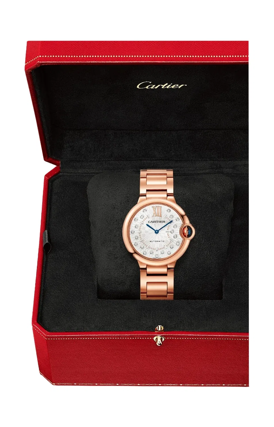BALLON BLEU DE CARTIER 36 ММ, АВТОМАТИЧЕСКИЕ, РОЗОВОЕ ЗОЛОТО - WGBB0055, золотой — фото 2