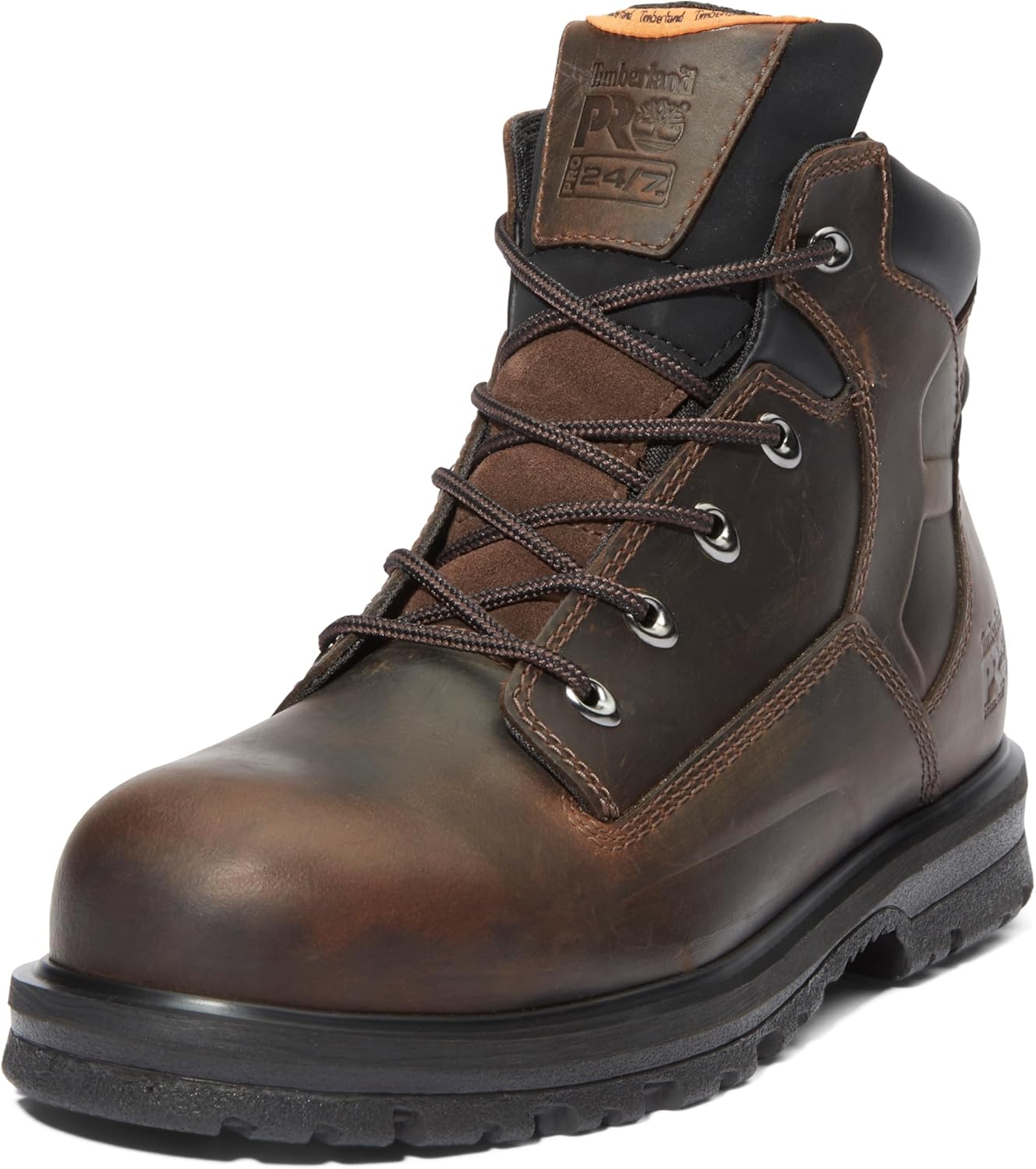 

Timberland PRO мужские рабочие ботинки Magnus 6 Inch со стальным защитным носком, Brown-2024 New