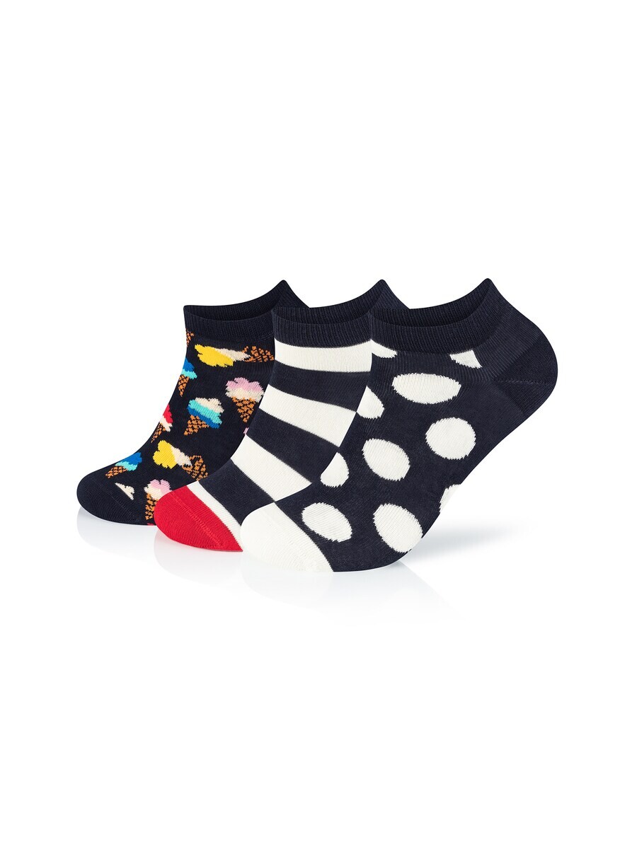 

Носки Happy Socks Socks 3-Pack Low Big Dot-Ice Cream, черный