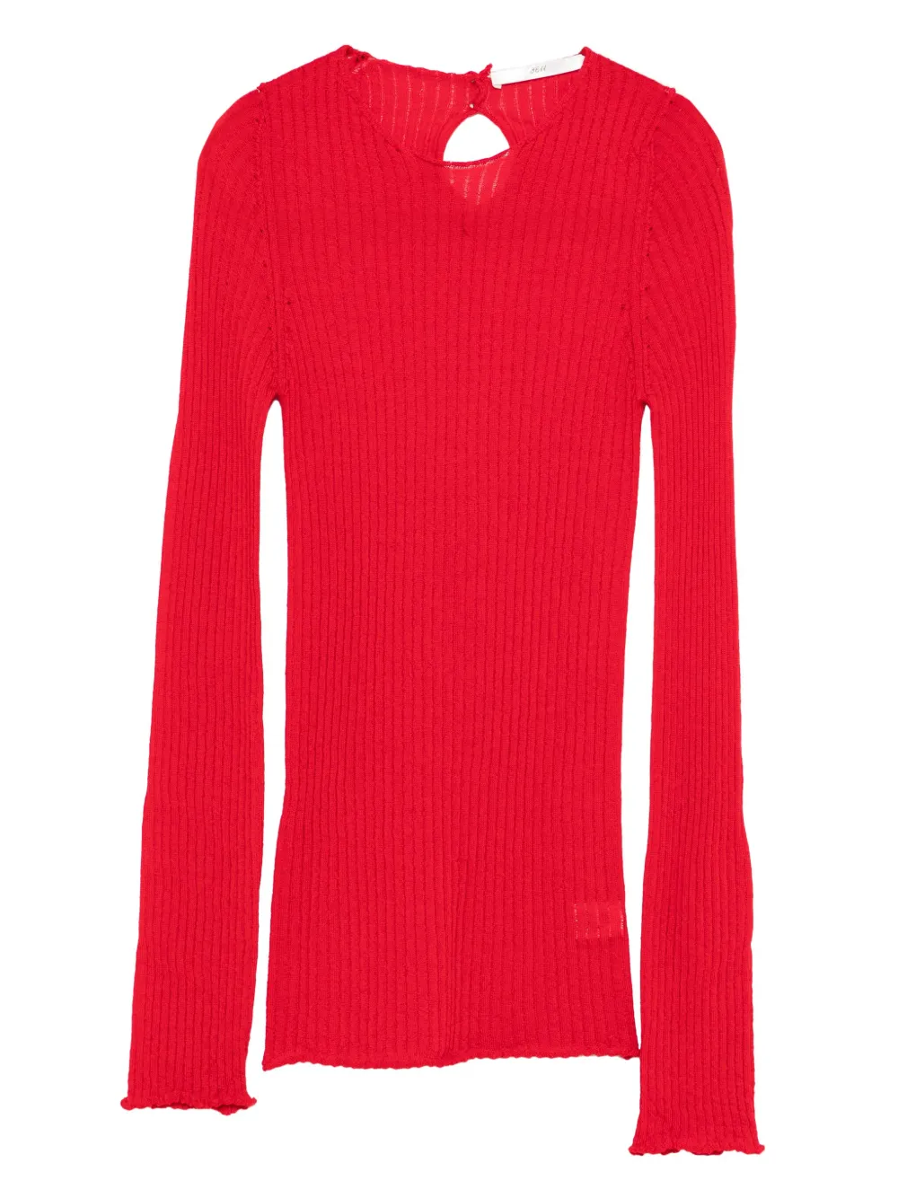 

Свитер с вырезами 3311, красный